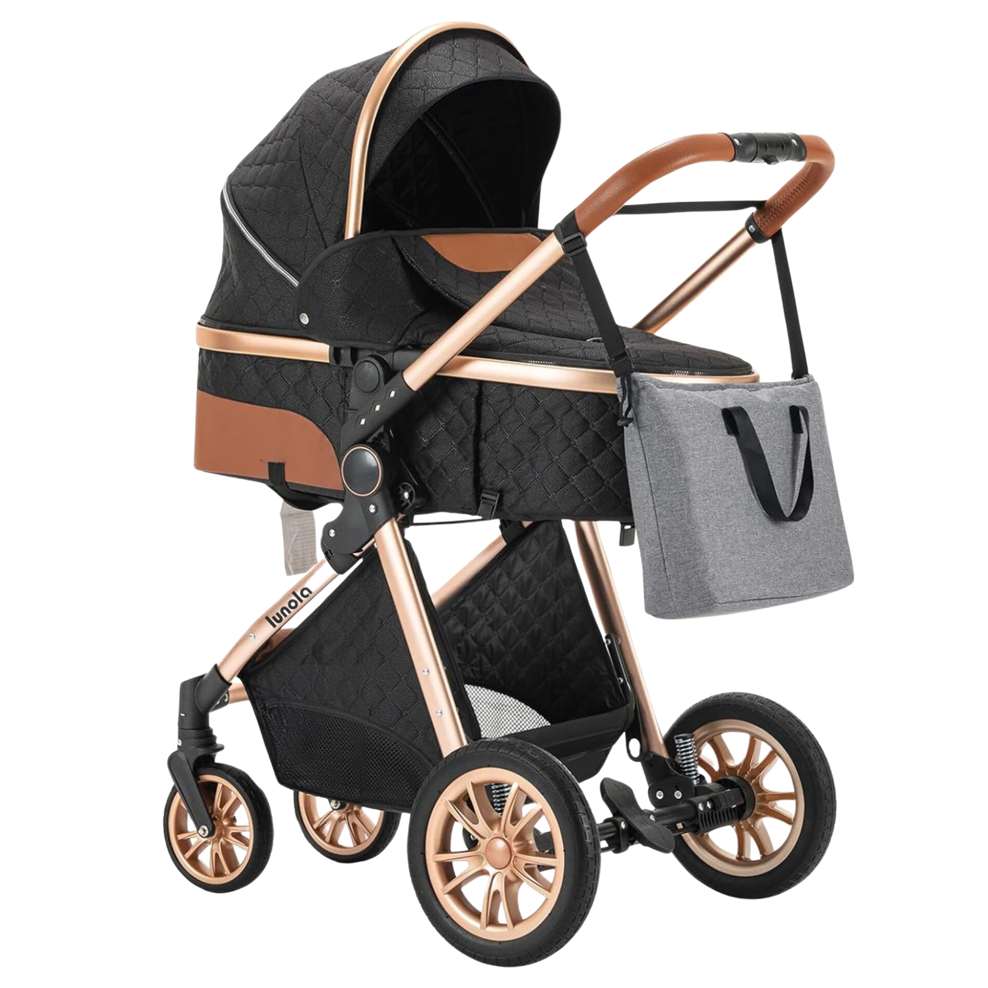 Lunola Nova 3-in-1 Kinderwagen - Zwart