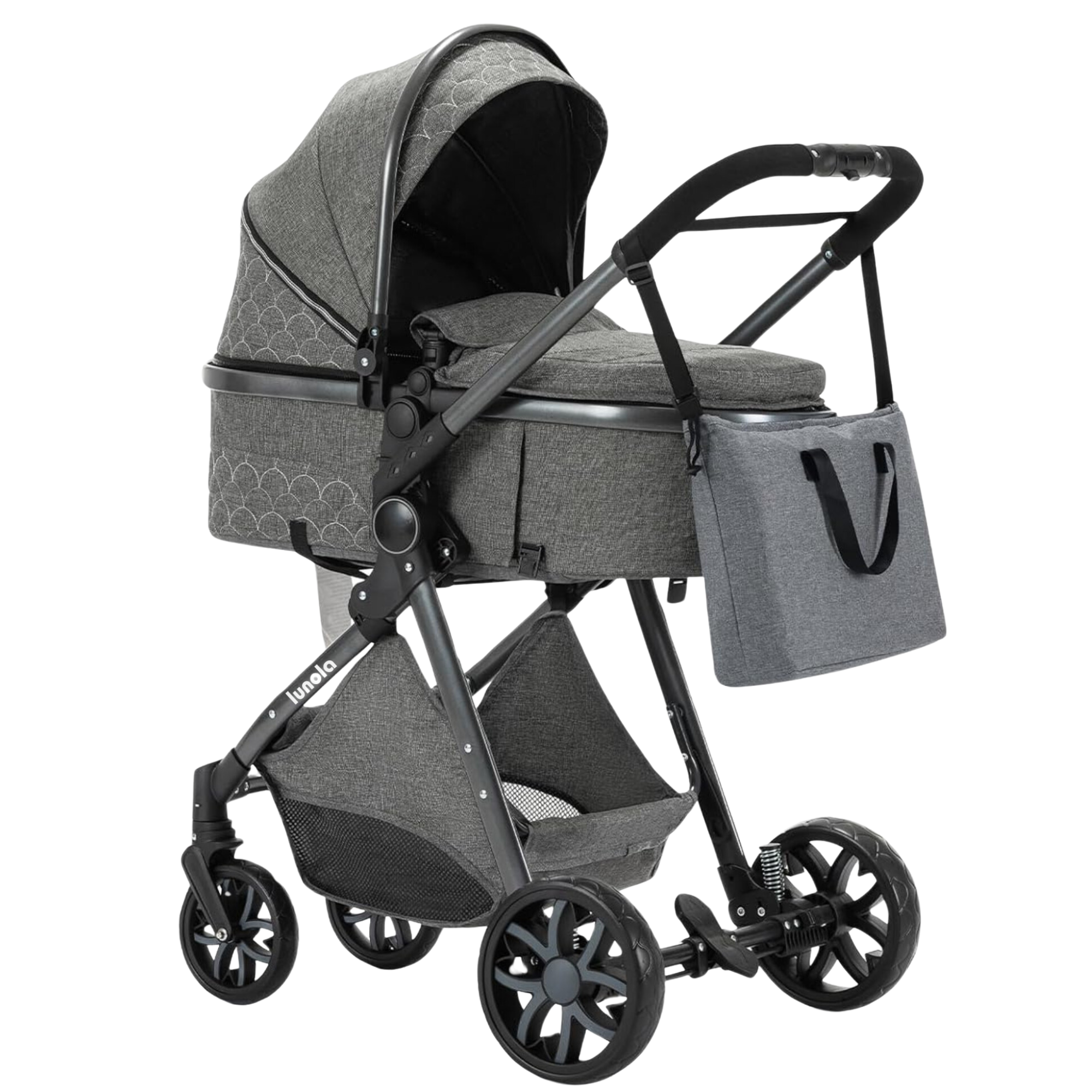Lunola Nova 3-in-1 Kinderwagen - Donkergrijs
